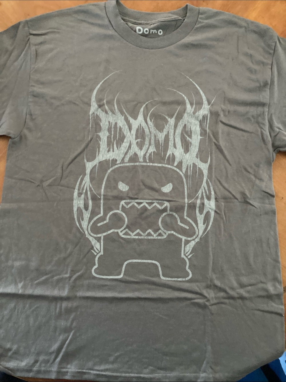 L Domo Flame Graphic Short Sleeve Tee - Charcoal